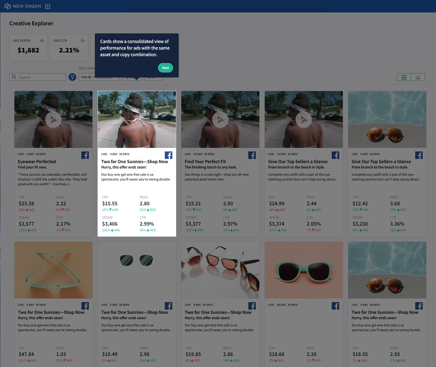 Creative Explorer Concept Wireframes