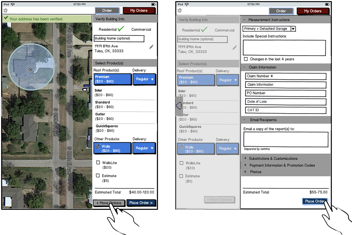 Tablet Wireframe