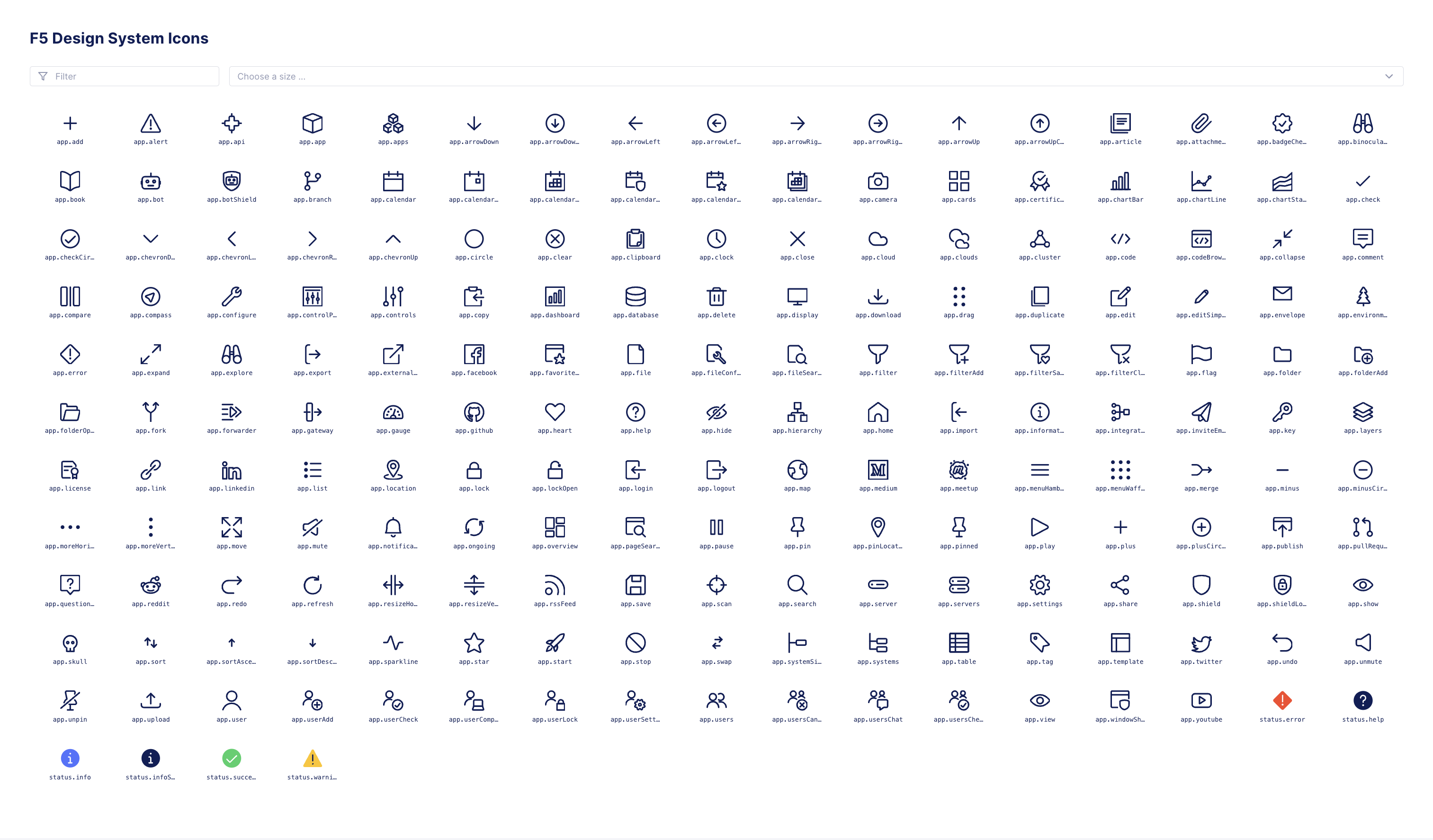 F5DS Icons